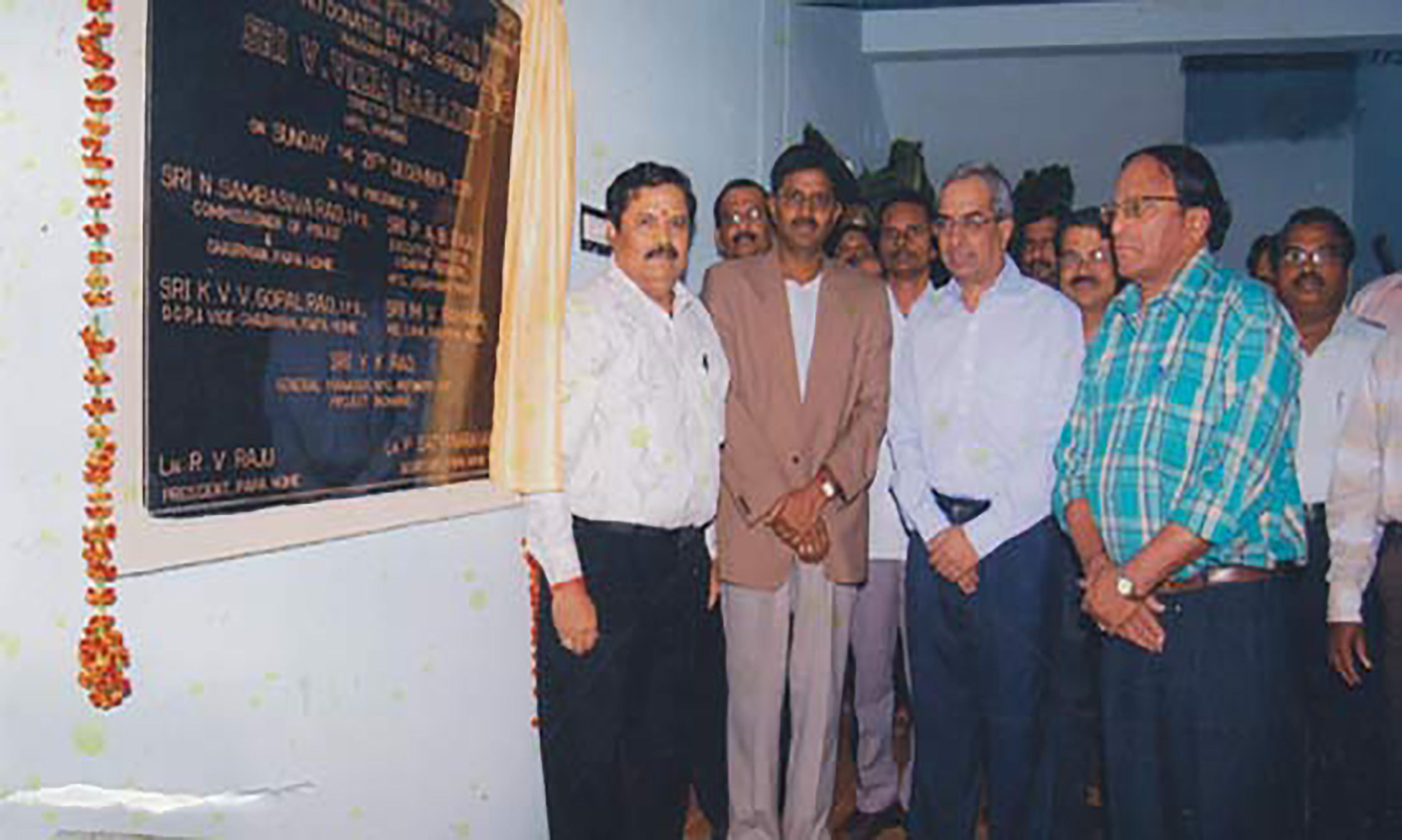 Inaugural Function of West Block of PAPA Home by Sri Parthasarathi, HPCL, Sri P.Sambasiva Rao, IPS, the then Commissioner of Police and Sri R.V.Raju, Hony. President of PAPA Home and others.